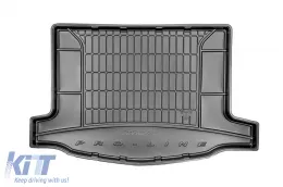 image-43-Frogum ProLine rubber trunk mat suitable for Honda Civic hatchback 2011-2017 with the trunk floor in the upper position