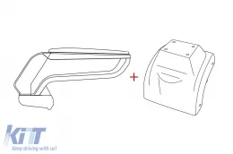 image-75-Rati Armrest model Armster S with black eco leather suitable for Volkswagen Golf 5 2003-2010