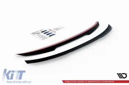 image-6-Trunk spoiler suitable for BMW 3 Series G20 sedan after 2018, black lacquer