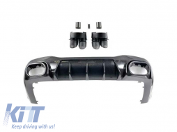 image-9-Carbon diffuser type BRBS with end plates suitable for Mercedes A Design GT 4 Door Coupe X290 after 2019