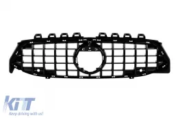 image-63-Black lacquer GT type grille suitable for Mercedes CLA C118 2020-2023