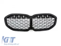 image-33-Diamond type kidneys chrome/black suitable for BMW Series 1 F40 after 2019
