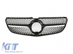 image-48-Chrome/black diamond grille suitable for Mercedes V-Class W447 after 2020