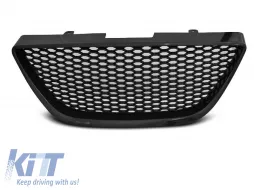 image-42-Black matte grille without emblem suitable for Seat Ibiza 2008-2012