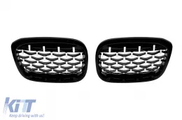 image-47-Chrome/black diamond kidneys suitable for BMW X3 G01, X4 G02 2019-2021
