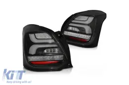 image-27-LED tail light set suitable for Suzuki Swift after 2017, black base, left and right