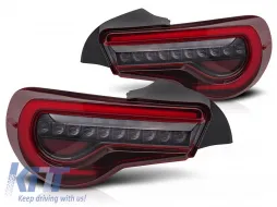 image-31-LED tail light set suitable for Toyota GT86 2012-2021, red smoked base, left and right