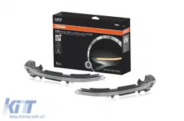 image-1-Chrome LED dynamic turn signals suitable for mirrors on Seat Leon 2012-2020, Arona, Ibiza after 2017