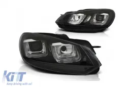 image-40-Tuning headlight set suitable for VW Golf VI 2008-2012 with black base, left and right