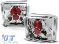 image-2-Tuning tail light set suitable for Volkswagen T4 1990-03.2003 with chrome base, left and right