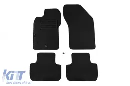 image-7-Double-layer carpet floor mats suitable for Alfa Romeo GT 2004-2010, made of Rex fabric, set of 4 pieces, black