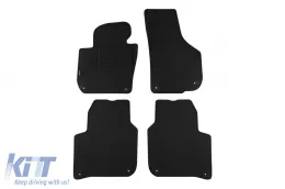 image-65-Double-layer carpet floor mats suitable for Skoda Superb sedan, estate 2008-2015, set of 4 pieces, black