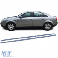 image-36-Door moldings bumper strips trim set 4-piece suitable for Audi A4 B6 8E 00-04