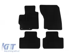 image-68-Double-layer carpet floor mats suitable for Mitsubishi ASX 2010-2022 by Petex, Rex fabric, set of 4 pieces, black