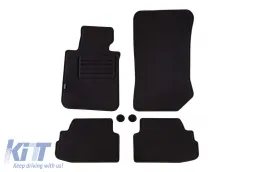 image-73-Double-layer carpet floor mats by Petex, Rex fabric suitable for BMW 1 series E81, E82 coupe 2007-2014, 3 doors, set of 4 pieces, black