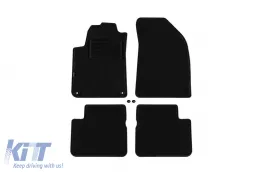 image-2-Double-layer carpet floor mats suitable for Fiat Bravo 2007-2014, made of Rex fabric, set of 4 pieces, black