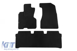 image-10-Double-layer carpet floor mats suitable for Honda CR-V 2002-2006, Rex fabric, set of 3 pieces, black