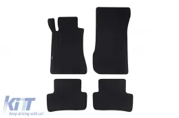 image-20-Double-layer carpet floor mats suitable for Mercedes C class W203 Sportcoupe 2002-2011, made of Rex fabric, set of 4 pieces, black