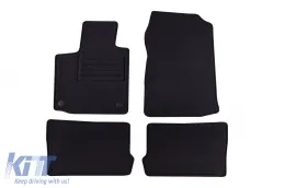 image-28-Double-layer carpet floor mats suitable for Renault Twingo 2007-2014, made of Rex fabric, set of 4 pieces, black