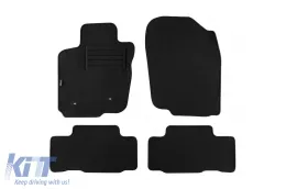 image-44-Double-layer carpet floor mats suitable for Toyota Rav4 2006-2013, 5 doors, set of 4 pieces, black by Petex, Rex fabric.