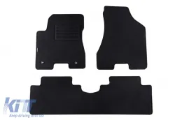 image-63-Double-layer carpet floor mats suitable for Hyundai Tucson 2004-2010, made of Rex fabric, set of 3 pieces, black