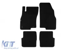 image-76-Double-layer carpet floor mats suitable for Fiat Punto EVO 2009-2015, made of Rex fabric, set of 4 pieces, black