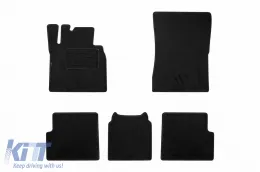image-6-Double-layer carpet floor mats suitable for Mercedes G class W463 2000-2018 long wheelbase, set of 5 pieces, black