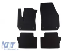 image-66-Double-layer carpet floor mats suitable for Opel Zafira B 2005-2014, made of Rex fabric, set of 4 pieces, black