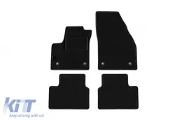 image-71-Double-layer carpet floor mats suitable for Opel Meriva 2010-2017, made of Rex fabric, set of 4 pieces, black