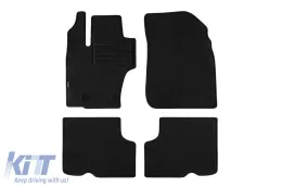 image-36-Double-layer carpet floor mats suitable for Dacia Duster 2014-2017, made of Rex fabric, set of 4 pieces, black
