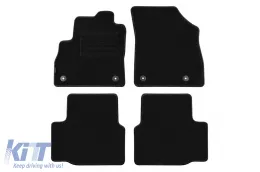 image-54-Double-layer carpet floor mats suitable for Opel Astra K 2015-2021, made of Rex fabric, set of 4 pieces, black
