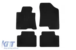 image-65-Double-layer carpet floor mats suitable for Hyundai i30 2012-2017, made of Rex fabric, set of 4 pieces, black