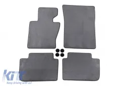 image-9-Textile floor mats Petex Comet series suitable for BMW X3 E83 2004-2010, set of 4 pieces, grey
