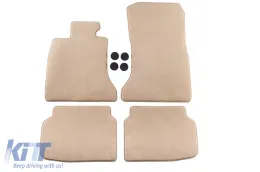 image-12-Textile floor mats Petex Comet series suitable for BMW 7 series F01 2008-2015, short wheelbase, set of 4 pieces, beige
