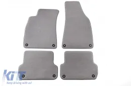 image-17-Textile floor mats Petex Comet series suitable for Audi A4 sedan, estate, Quattro 2000-2008, set of 4 pieces, grey