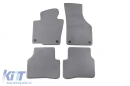 image-25-Textile floor mats Petex Comet series suitable for Volkswagen Passat sedan, estate 2005-2014, Volkswagen Passat CC 2012-2016, set of 4 pieces, grey with round fixing holes
