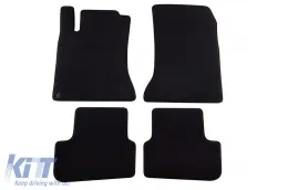 image-41-Three-layer textile floor mats suitable for Mercedes A-Class W176 2012-2018, B-Class W264 2011-2019, CLA C117, X117 Shooting Brake 2013-2018, GLA X156 2014-2020, set of 4 pieces, black