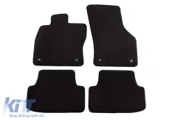 image-50-Three-layer textile floor mats Petex Style material suitable for Audi A3 Sportback, sedan 2013-2016, set of 4 pieces, black