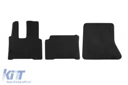 image-62-Three-layer textile floor mats suitable for Mercedes Actros MP4 2011-2018, made of 3 parts, black