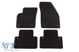 image-42-Three-layer textile floor mats suitable for Volvo S40, V50 2004-2012, C30 2006-2013, set of 4 pieces, black