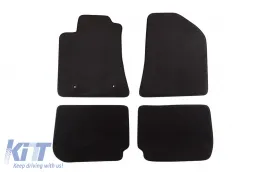 image-6-Three-layer textile floor mats suitable for Toyota Avensis 2003-2008, set of 4 pieces, black