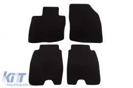 image-40-Three-layer textile floor mats suitable for Honda Civic 2006-2012, 5 doors with large rear mats, set of 4 pieces, black