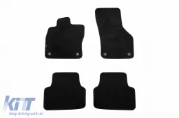 image-48-Three-layer textile floor mats made of Petex Style material suitable for Skoda Octavia sedan, combi, hybrid after 2020, set of 4 pieces, black