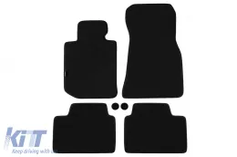 image-74-Three-layer textile floor mats suitable for BMW 3 Series G20 sedan, G21 touring after 2019, set of 4 pieces, black