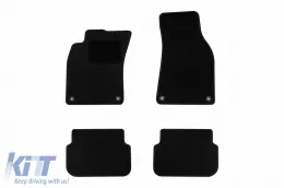 image-60-Textile floor mats by Rigum suitable for Audi A6 2004-2006, set of 4 pieces, black