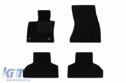 image-17-Textile floor mats by Rigum suitable for BMW X5 F15 2013-2018, X6 F16 2014-2019, set of 4 pieces, black