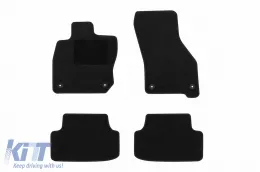 image-50-Textile floor mats by Rigum suitable for Seat Leon E-TSI after 2020, set of 4 pieces, black