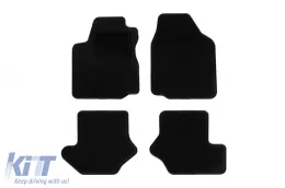 image-0-Textile floor mats by Rigum suitable for Ford Fiesta 1995-1997, Mazda 121 1996-2003, set of 4 pieces, black