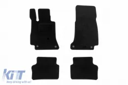 image-40-Textile floor mats by Rigum suitable for Mercedes E class W213 after 2016, A Design GT coupe with 4 doors after 2019, set of 4 pieces, black