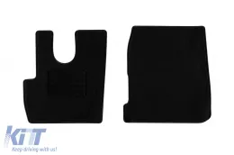 image-78-Textile floor mats by Rigum suitable for DAF CF Euro 6 after 2014, set of 2 pieces, black
